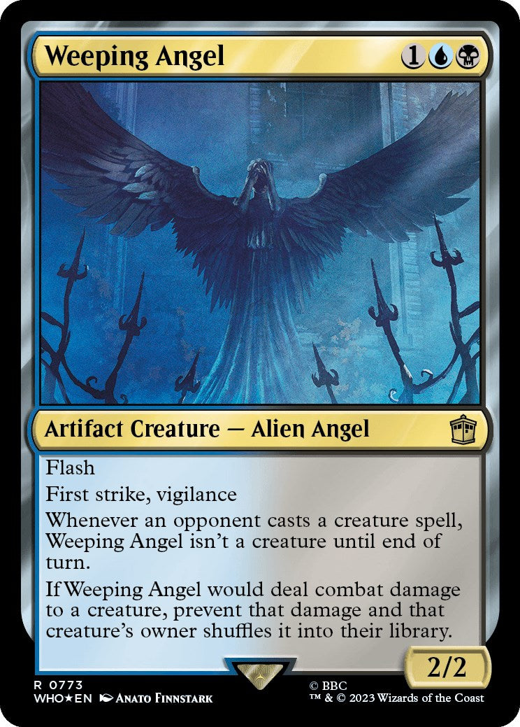 Weeping Angel (Surge Foil) [Doctor Who] | Cards and Coasters CA