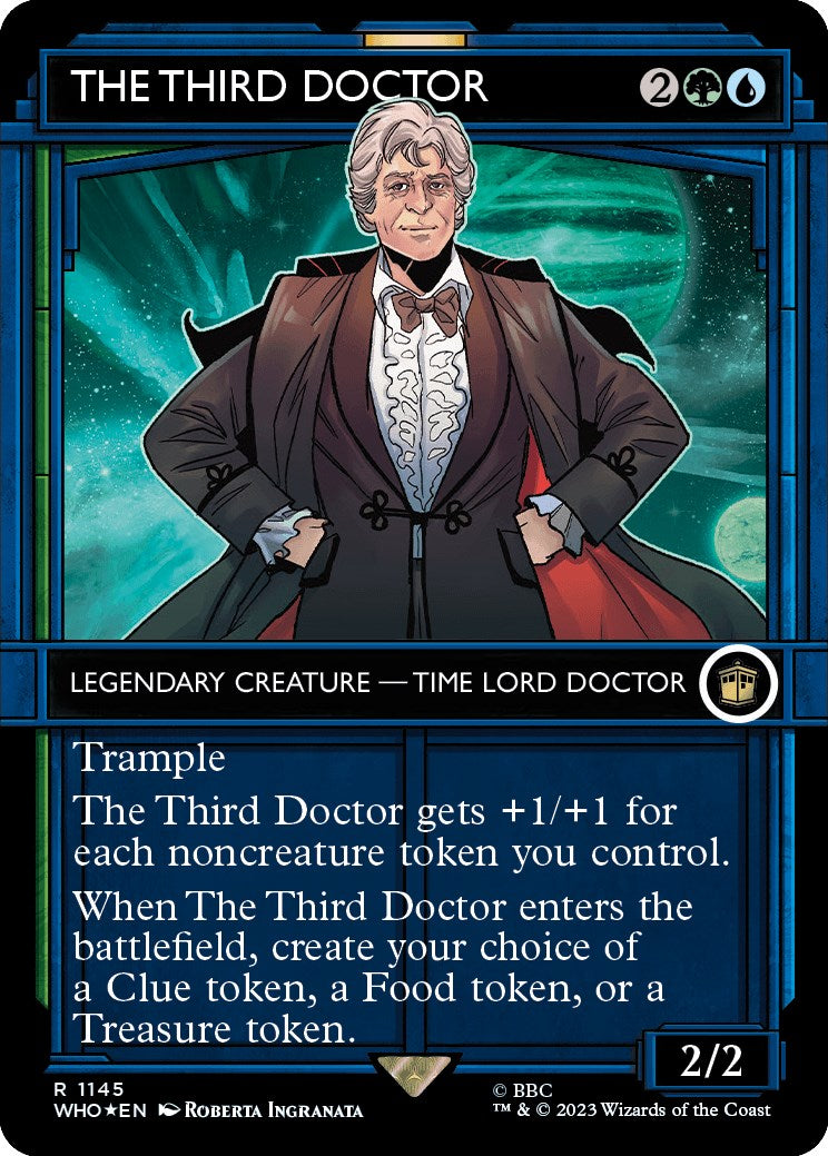 The Third Doctor (Showcase) (Surge Foil) [Doctor Who] | Cards and Coasters CA