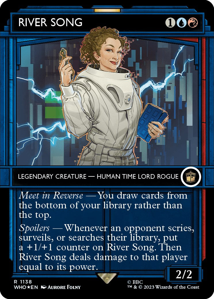 RIVER SONG (Showcase) (Surge Foil) [Doctor Who] | Cards and Coasters CA