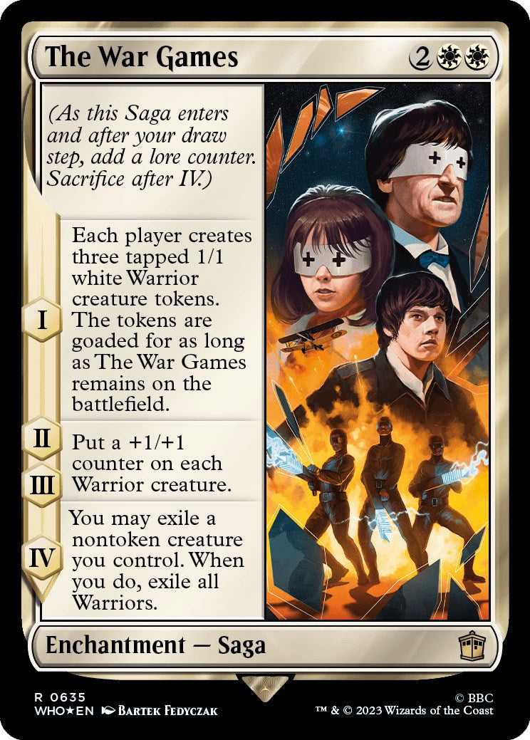 The War Games (Surge Foil) [Doctor Who] | Cards and Coasters CA