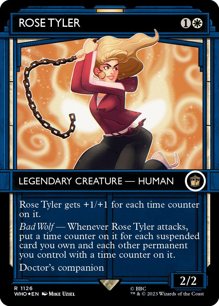 Rose Tyler (Showcase) (Surge Foil) [Doctor Who] | Cards and Coasters CA