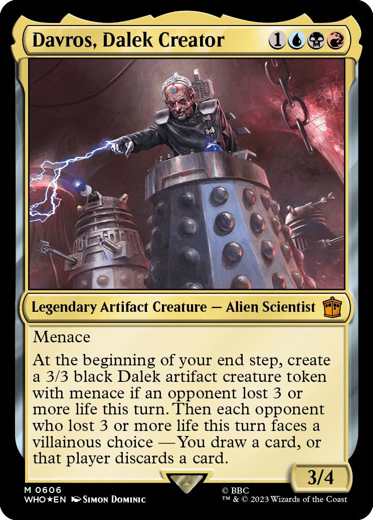 Davros, Dalek Creator (Surge Foil) [Doctor Who] | Cards and Coasters CA