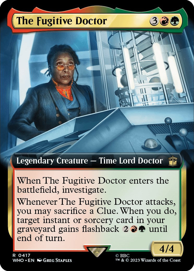 The Fugitive Doctor (Extended Art) [Doctor Who] | Cards and Coasters CA