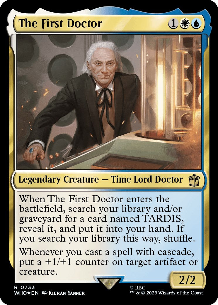 The First Doctor (Surge Foil) [Doctor Who] | Cards and Coasters CA