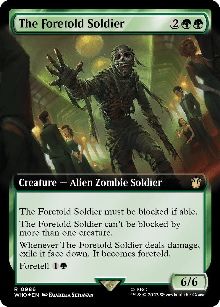 The Foretold Soldier (Extended Art) (Surge Foil) [Doctor Who] | Cards and Coasters CA