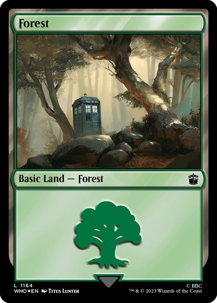 Forest (1164) (Surge Foil) [Doctor Who] | Cards and Coasters CA