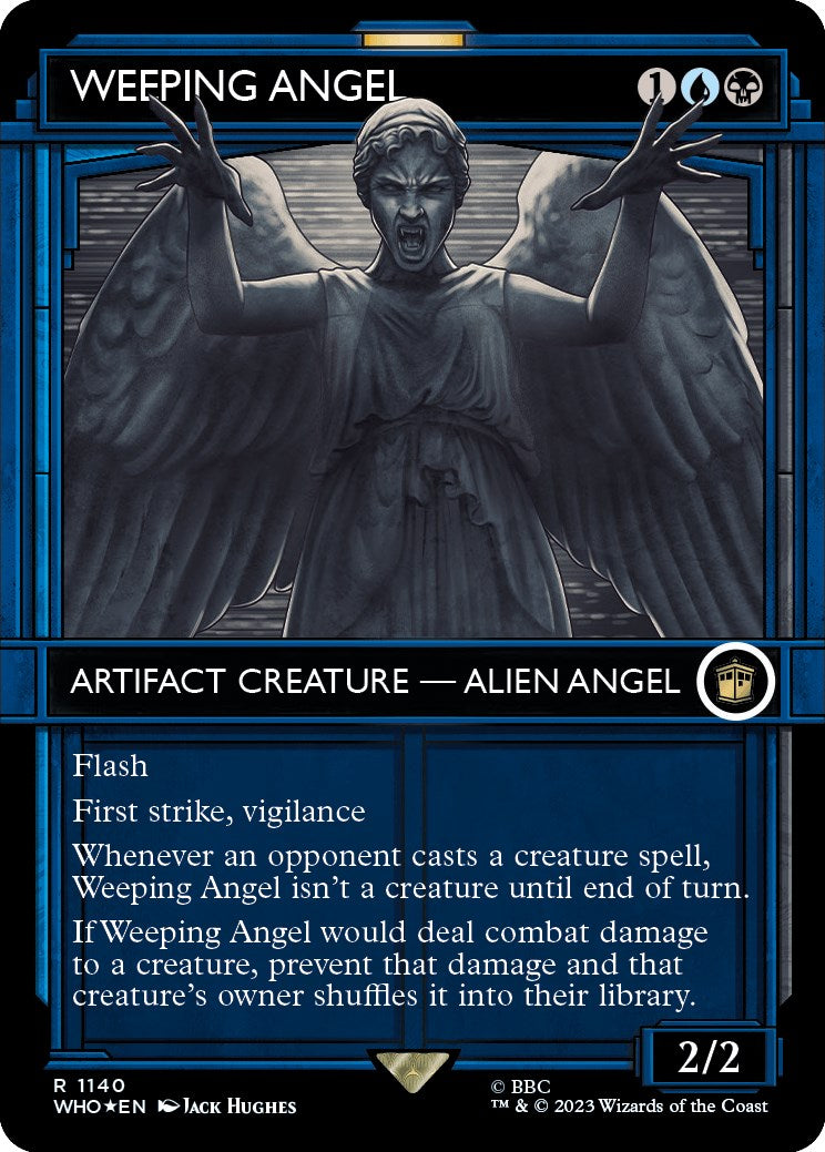 Weeping Angel (Showcase) (Surge Foil) [Doctor Who] | Cards and Coasters CA