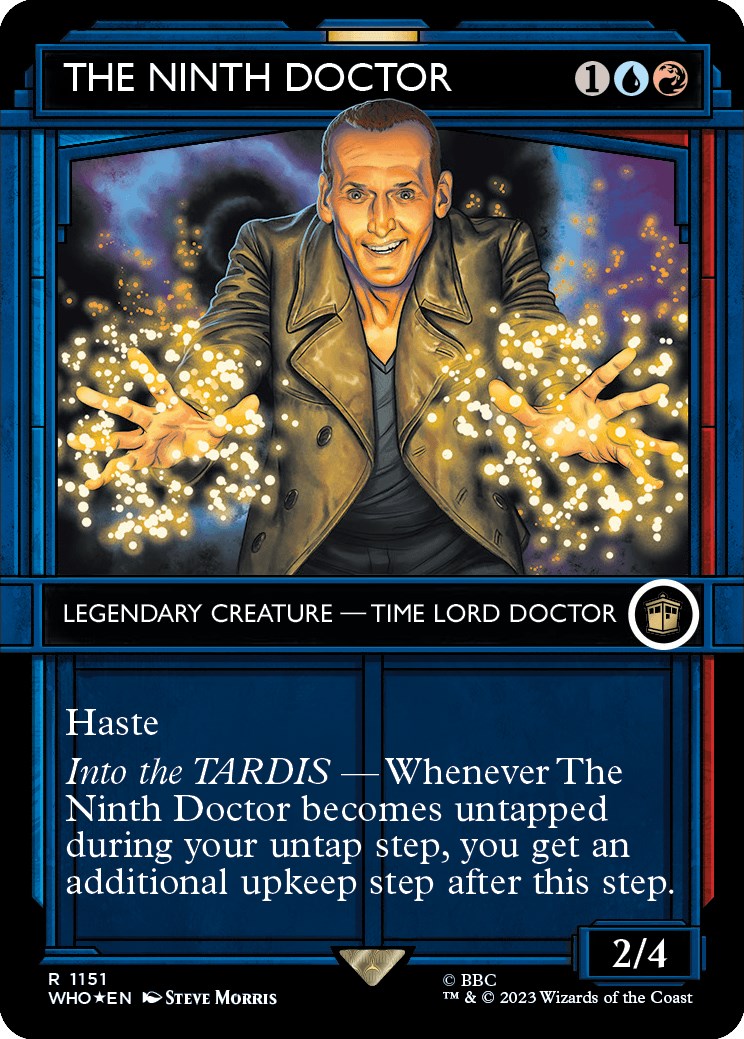 The Ninth Doctor (Showcase) (Surge Foil) [Doctor Who] | Cards and Coasters CA