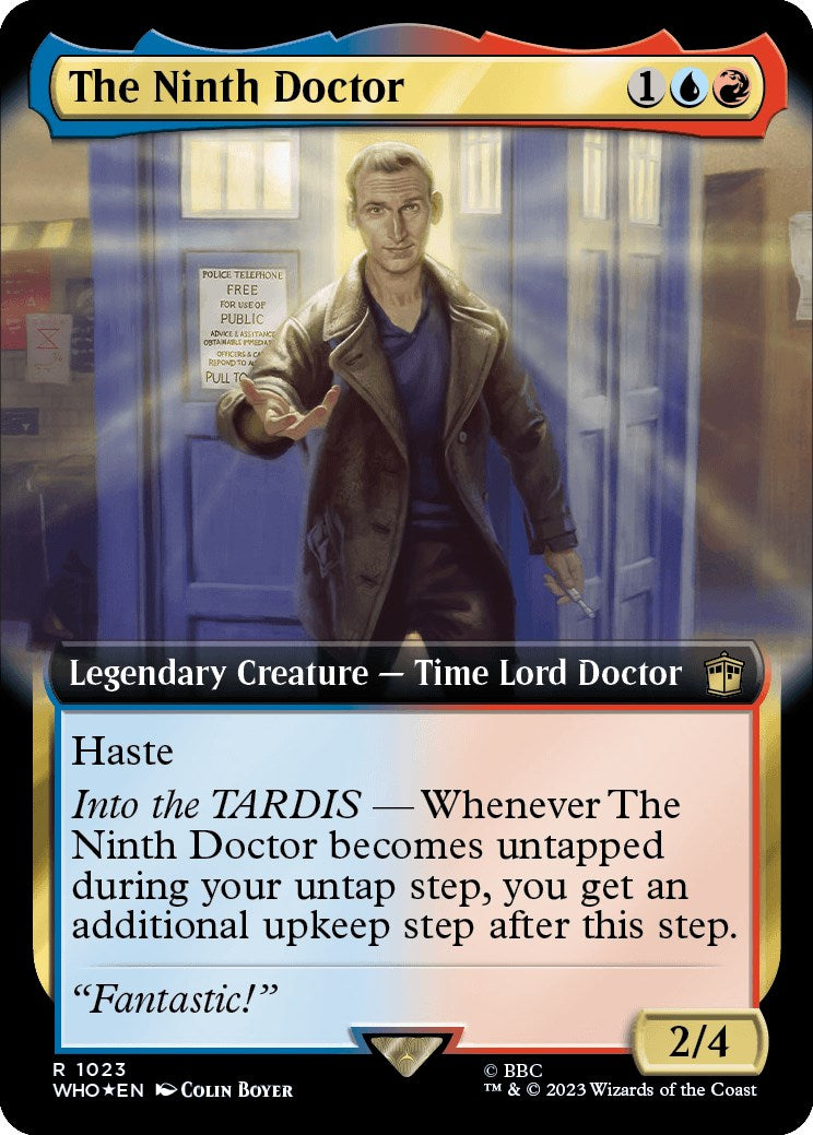 The Ninth Doctor (Extended Art) (Surge Foil) [Doctor Who] | Cards and Coasters CA