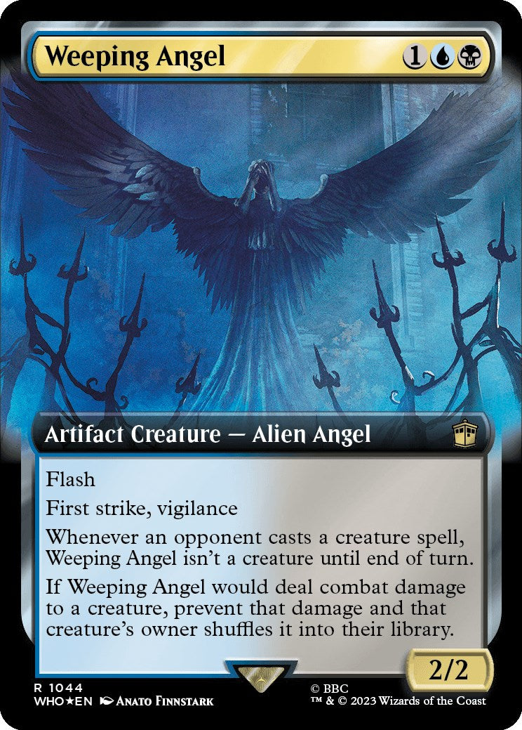 Weeping Angel (Extended Art) (Surge Foil) [Doctor Who] | Cards and Coasters CA