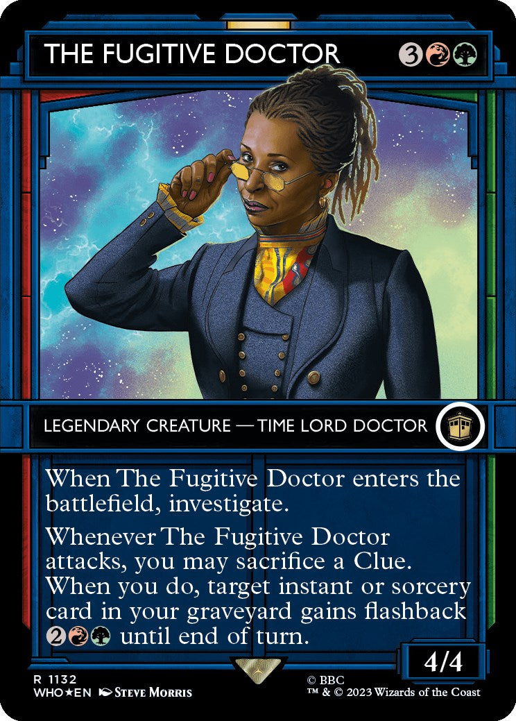 The Fugitive Doctor (Showcase) (Surge Foil) [Doctor Who] | Cards and Coasters CA