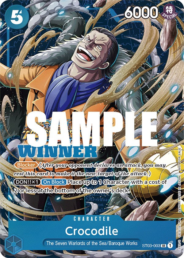Crocodile (Winner Pack Vol. 5) [One Piece Promotion Cards] | Cards and Coasters CA