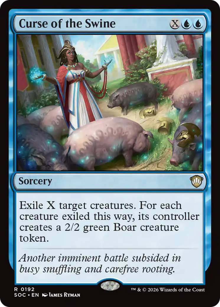 Curse of the Swine [Secrets of Strixhaven Commander] | Cards and Coasters CA