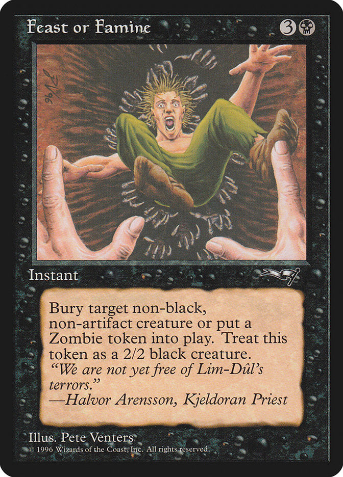Feast or Famine (Falling) [Alliances] | Cards and Coasters CA