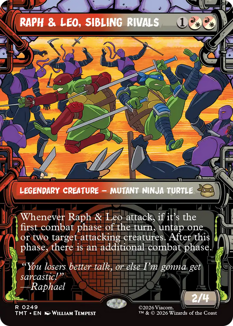 Raph & Leo, Sibling Rivals (Showcase) [Teenage Mutant Ninja Turtles] | Cards and Coasters CA