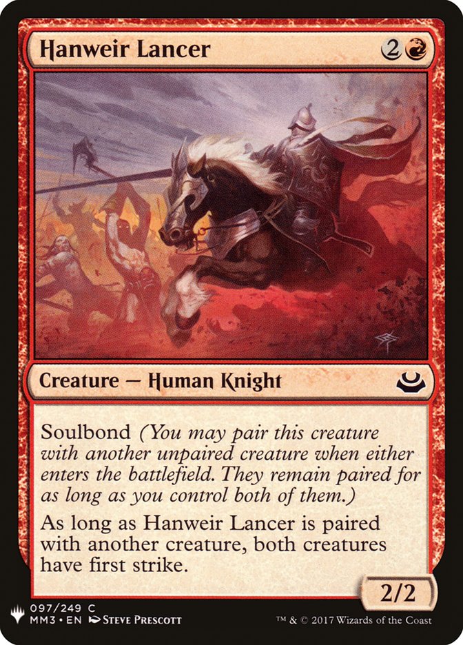 Hanweir Lancer [Mystery Booster] | Cards and Coasters CA