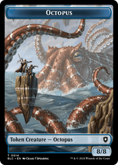 Octopus // Rabbit Double-Sided Token [Bloomburrow Commander Tokens] | Cards and Coasters CA