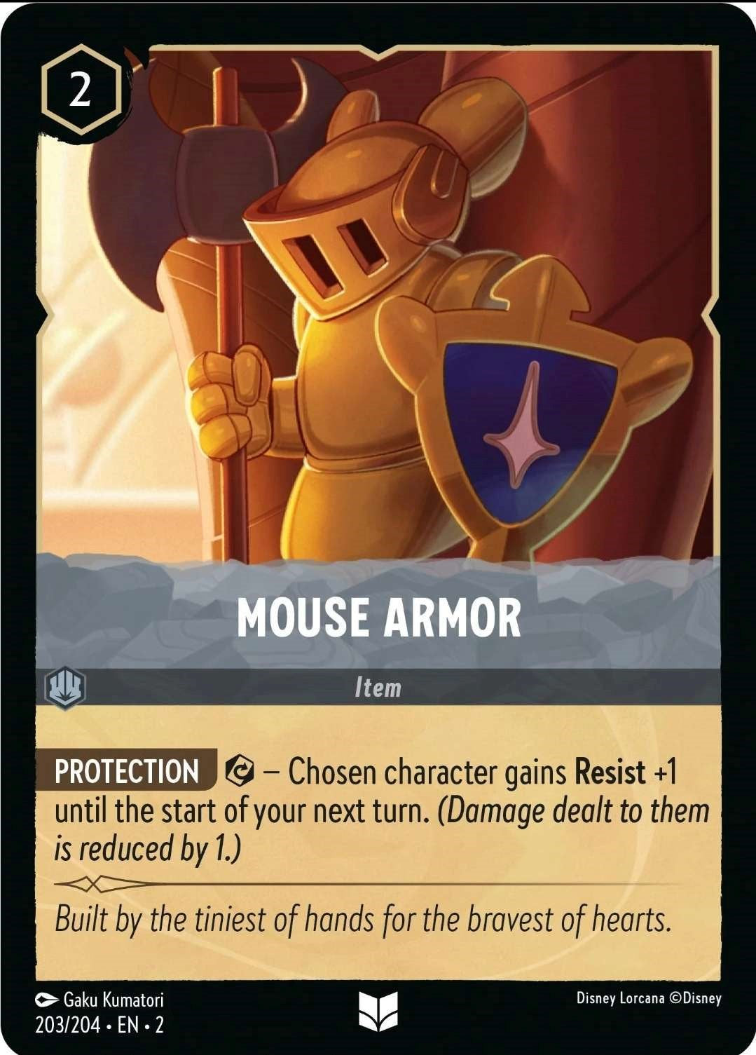 Mouse Armor (203/204) [Rise of the Floodborn] | Cards and Coasters CA