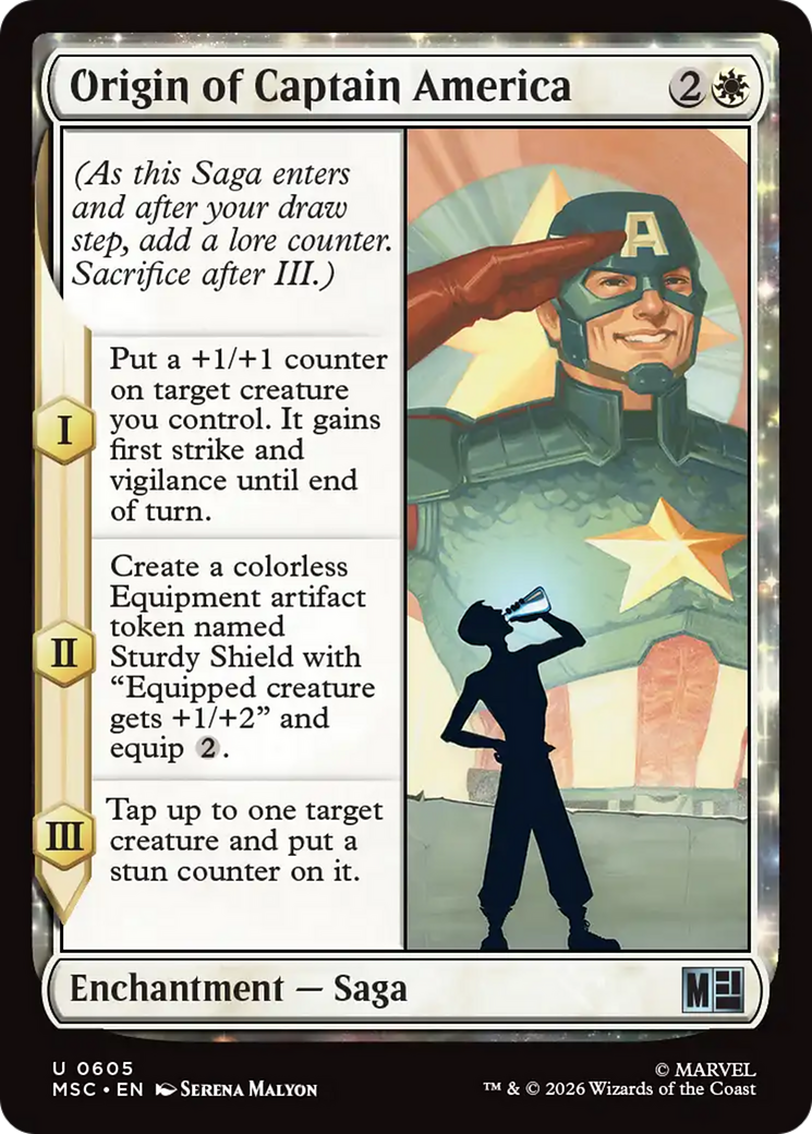 Origin of Captain America [Marvel Super Heroes Commander] | Cards and Coasters CA