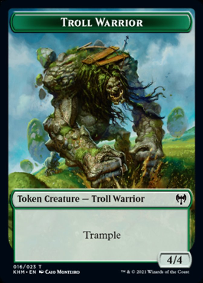 Troll Warrior Token [Kaldheim Tokens] | Cards and Coasters CA