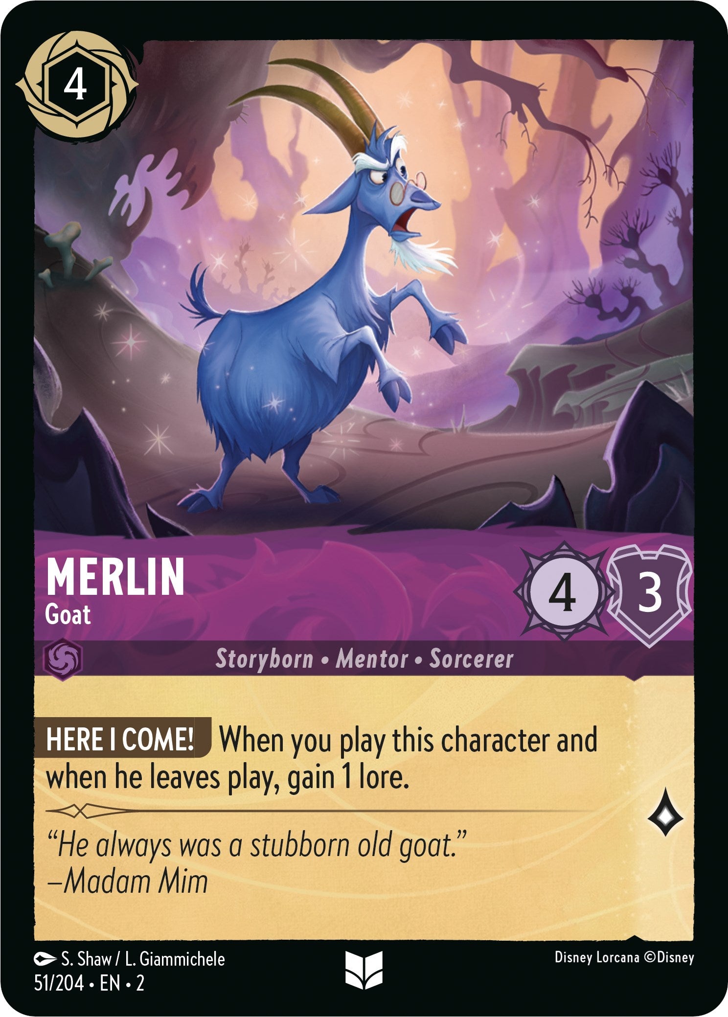 Merlin - Goat (51/204) [Rise of the Floodborn] | Cards and Coasters CA