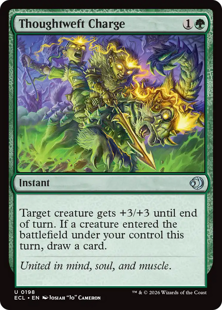 Thoughtweft Charge [Lorwyn Eclipsed] | Cards and Coasters CA