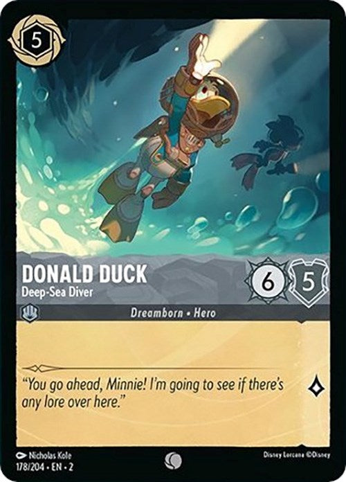 Donald Duck - Deep-Sea Diver (178/204) [Rise of the Floodborn] | Cards and Coasters CA