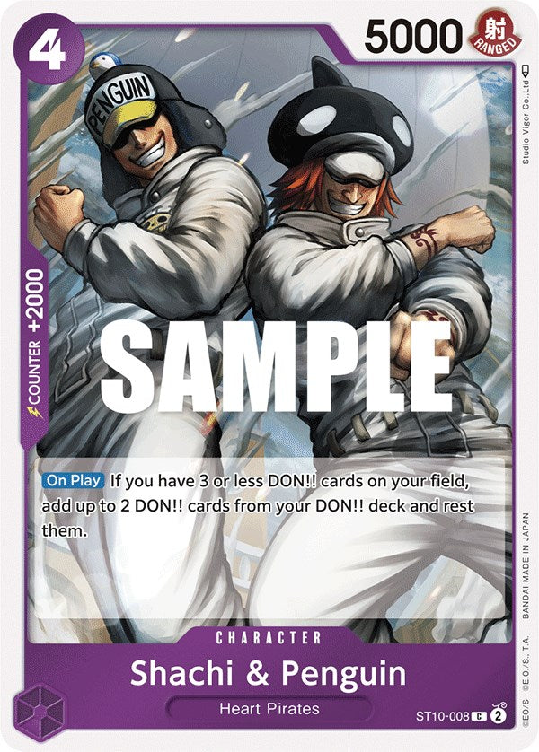 Shachi & Penguin [Ultra Deck - The Three Captains] | Cards and Coasters CA