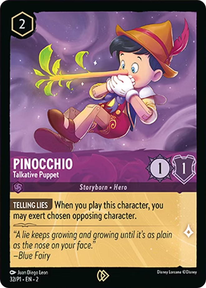 Pinocchio - Talkative Puppet (32) [Promo Cards] | Cards and Coasters CA