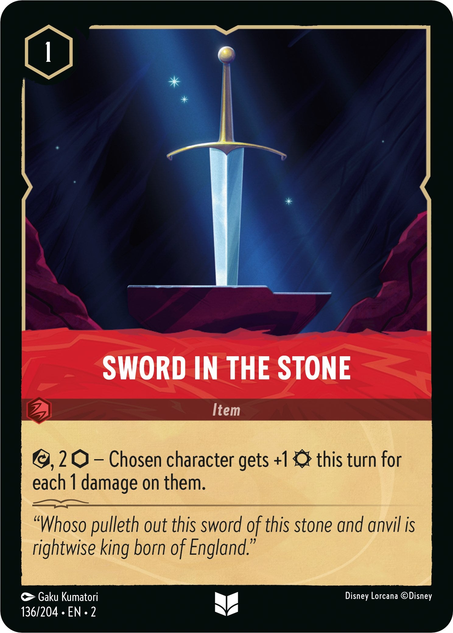 Sword in the Stone (136/204) [Rise of the Floodborn] | Cards and Coasters CA