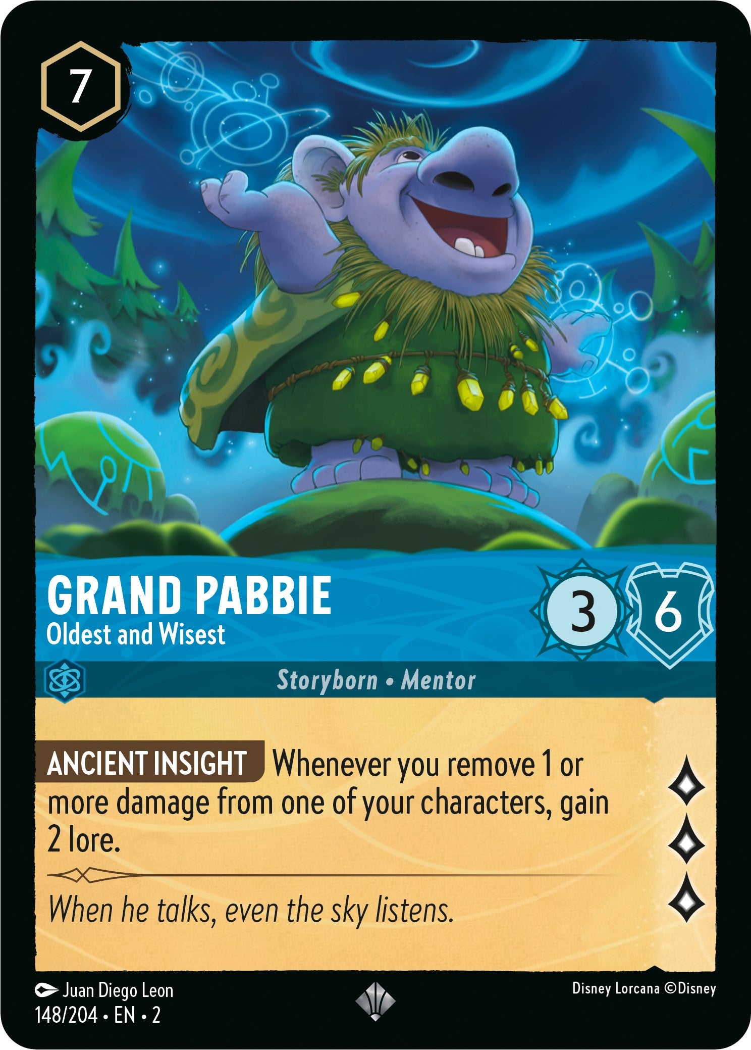 Grand Pabbie - Oldest and Wisest (148/204) [Rise of the Floodborn] | Cards and Coasters CA