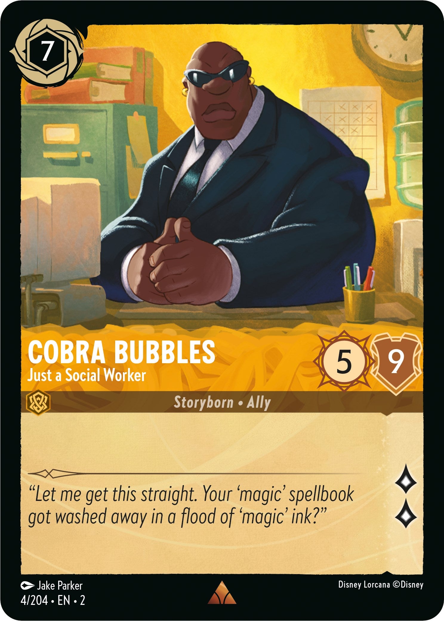 Cobra Bubbles - Just a Social Worker (4/204) [Rise of the Floodborn] | Cards and Coasters CA