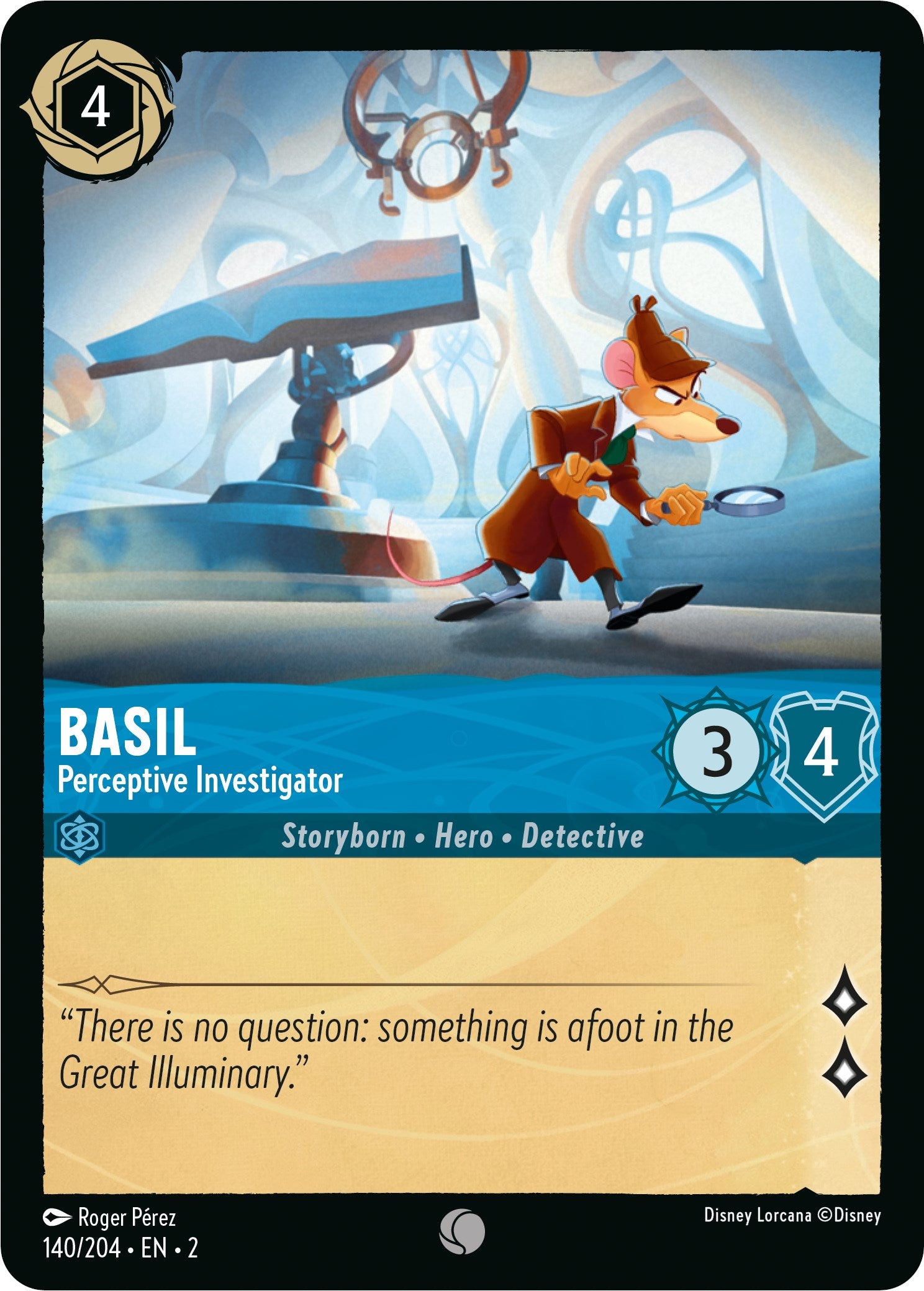 Basil - Perceptive Investigator (140/204) [Rise of the Floodborn] | Cards and Coasters CA