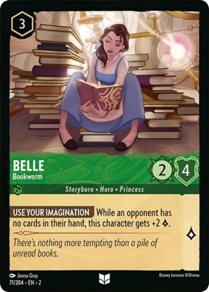 Belle - Bookworm (71/204) [Rise of the Floodborn] | Cards and Coasters CA