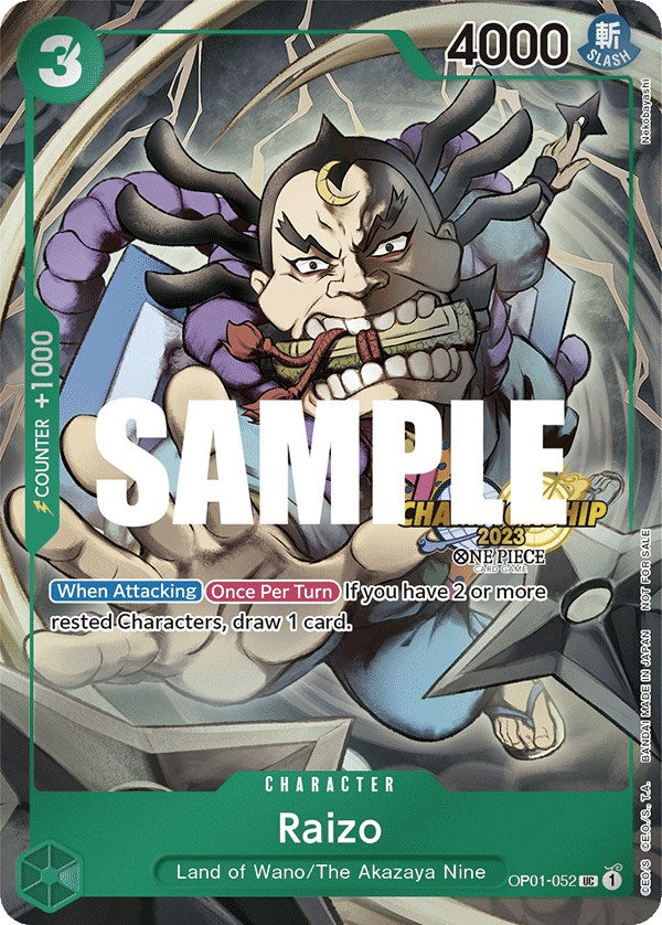 Raizo (CS 2023 Event Pack) [One Piece Promotion Cards] | Cards and Coasters CA