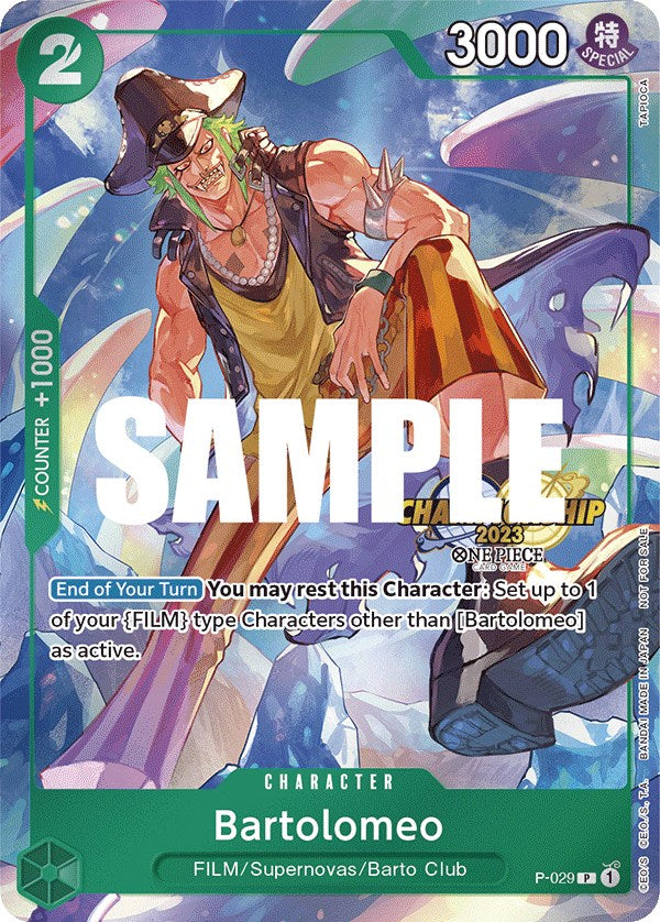 Bartolomeo (CS 2023 Event Pack) [One Piece Promotion Cards] | Cards and Coasters CA
