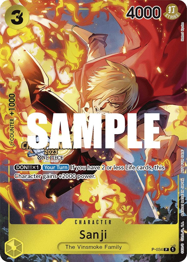 Sanji (CS 2023 Event Pack) [One Piece Promotion Cards] | Cards and Coasters CA