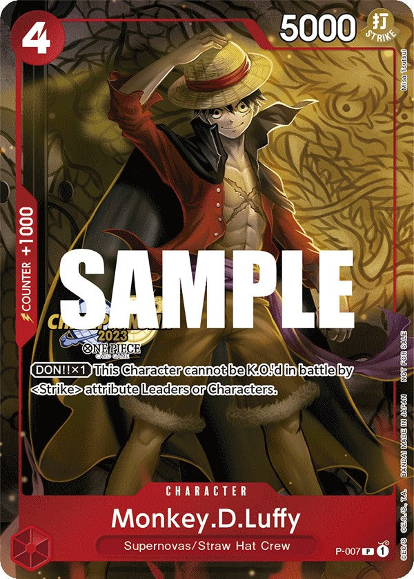 Monkey.D.Luffy (CS 2023 Celebration Pack) [One Piece Promotion Cards] | Cards and Coasters CA