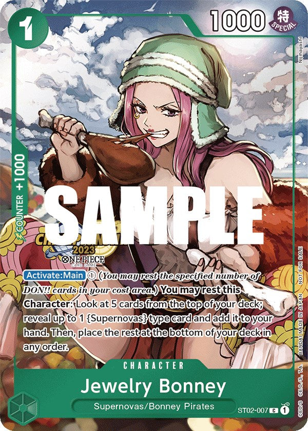Jewelry Bonney (CS 2023 Celebration Pack) [One Piece Promotion Cards] | Cards and Coasters CA