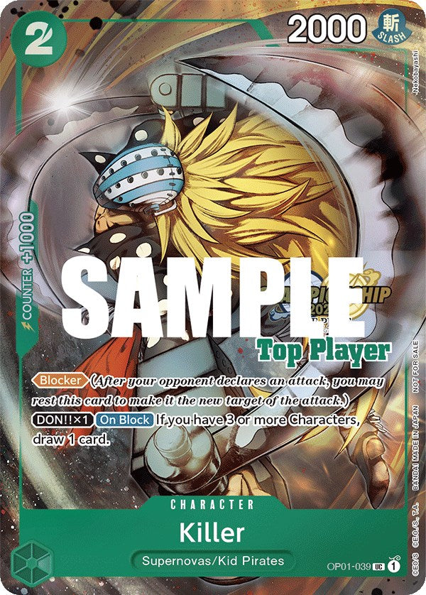 Killer (CS 2023 Top Players Pack) [One Piece Promotion Cards] | Cards and Coasters CA