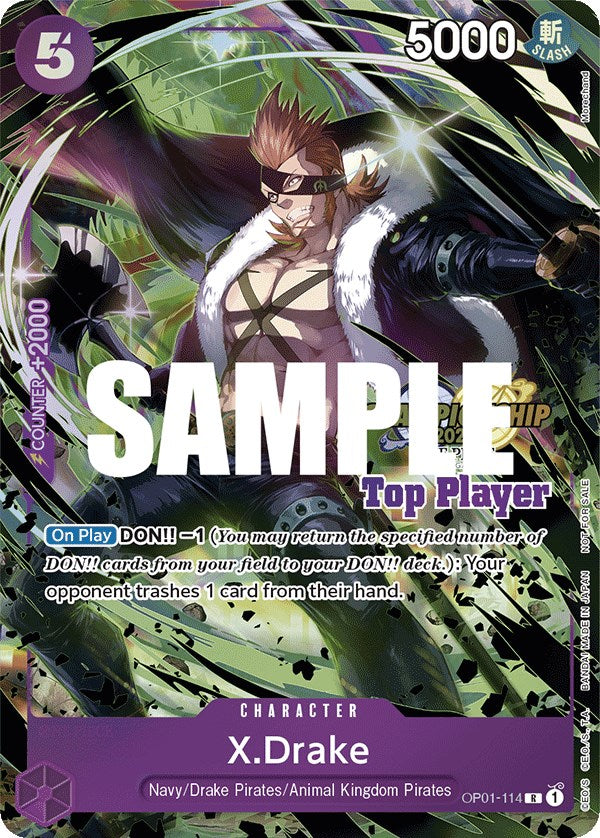 X.Drake (CS 2023 Top Players Pack) [One Piece Promotion Cards] | Cards and Coasters CA