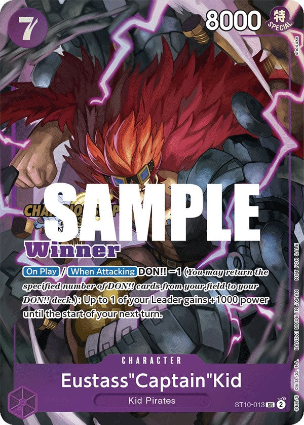 Eustass"Captain"Kid (CS 2023 Top Players Pack) [Winner] [One Piece Promotion Cards] | Cards and Coasters CA