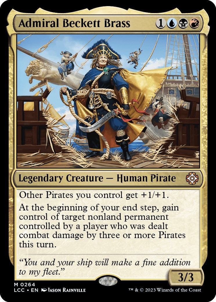 Admiral Beckett Brass [The Lost Caverns of Ixalan Commander] | Cards and Coasters CA