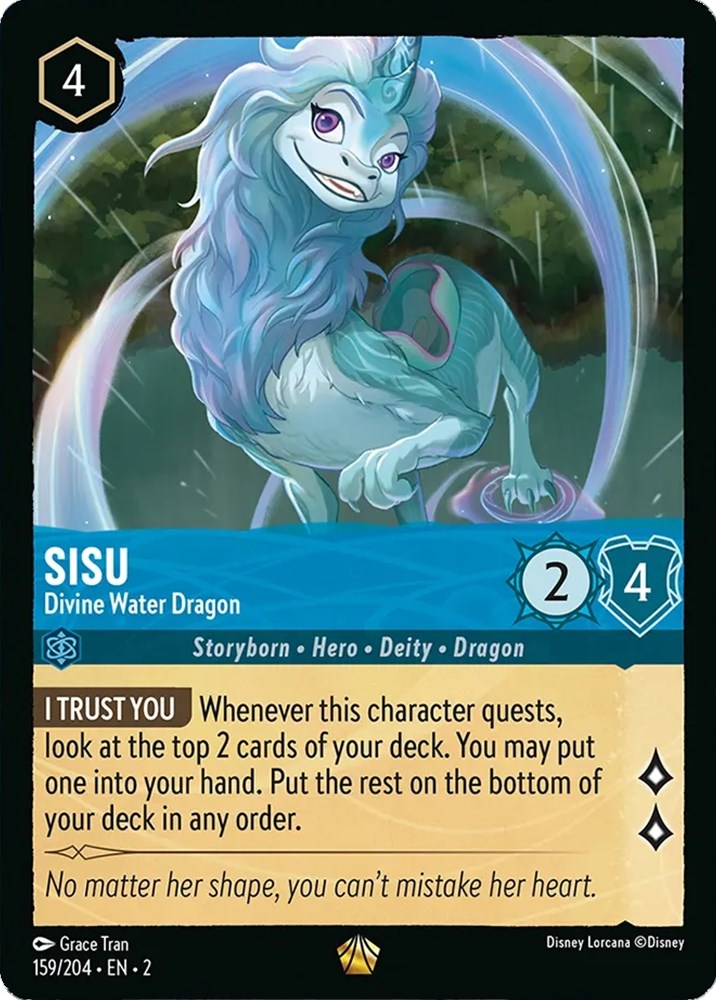 Sisu - Divine Water Dragon (159/204) [Rise of the Floodborn] | Cards and Coasters CA