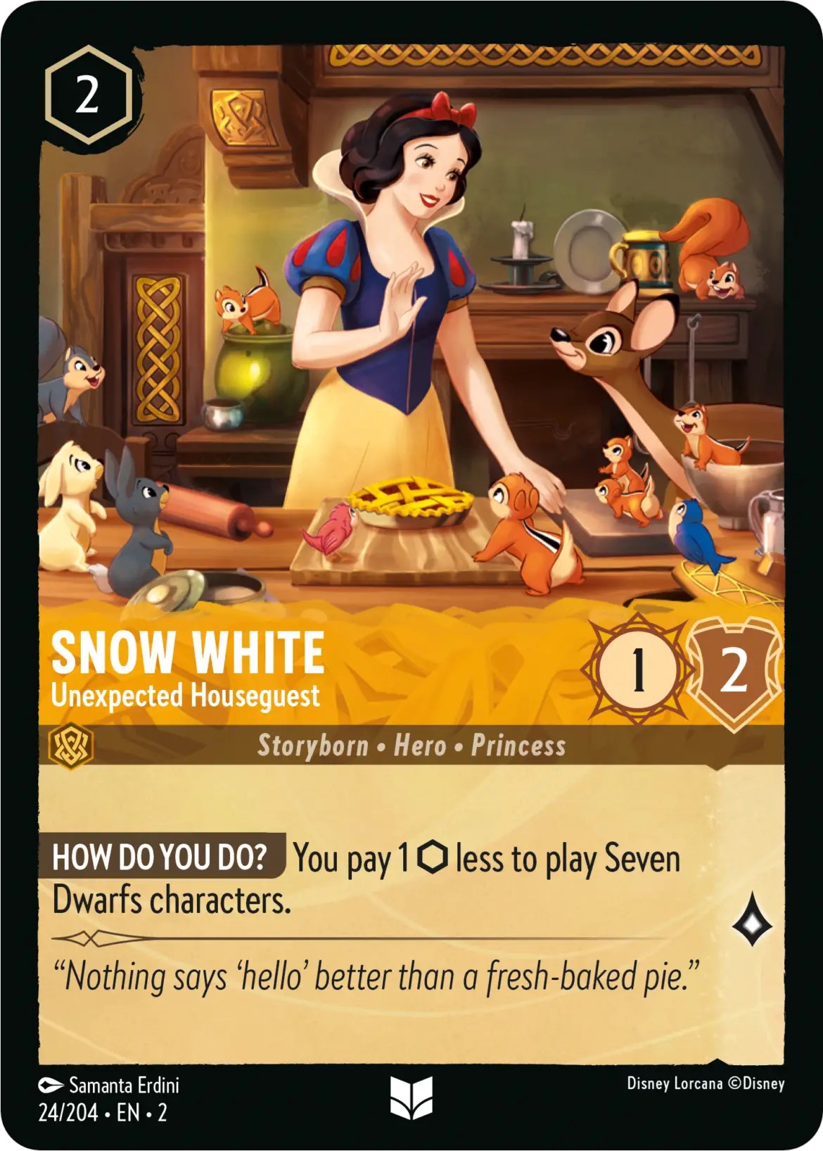 Snow White - Unexpected Houseguest (24/204) [Rise of the Floodborn] | Cards and Coasters CA