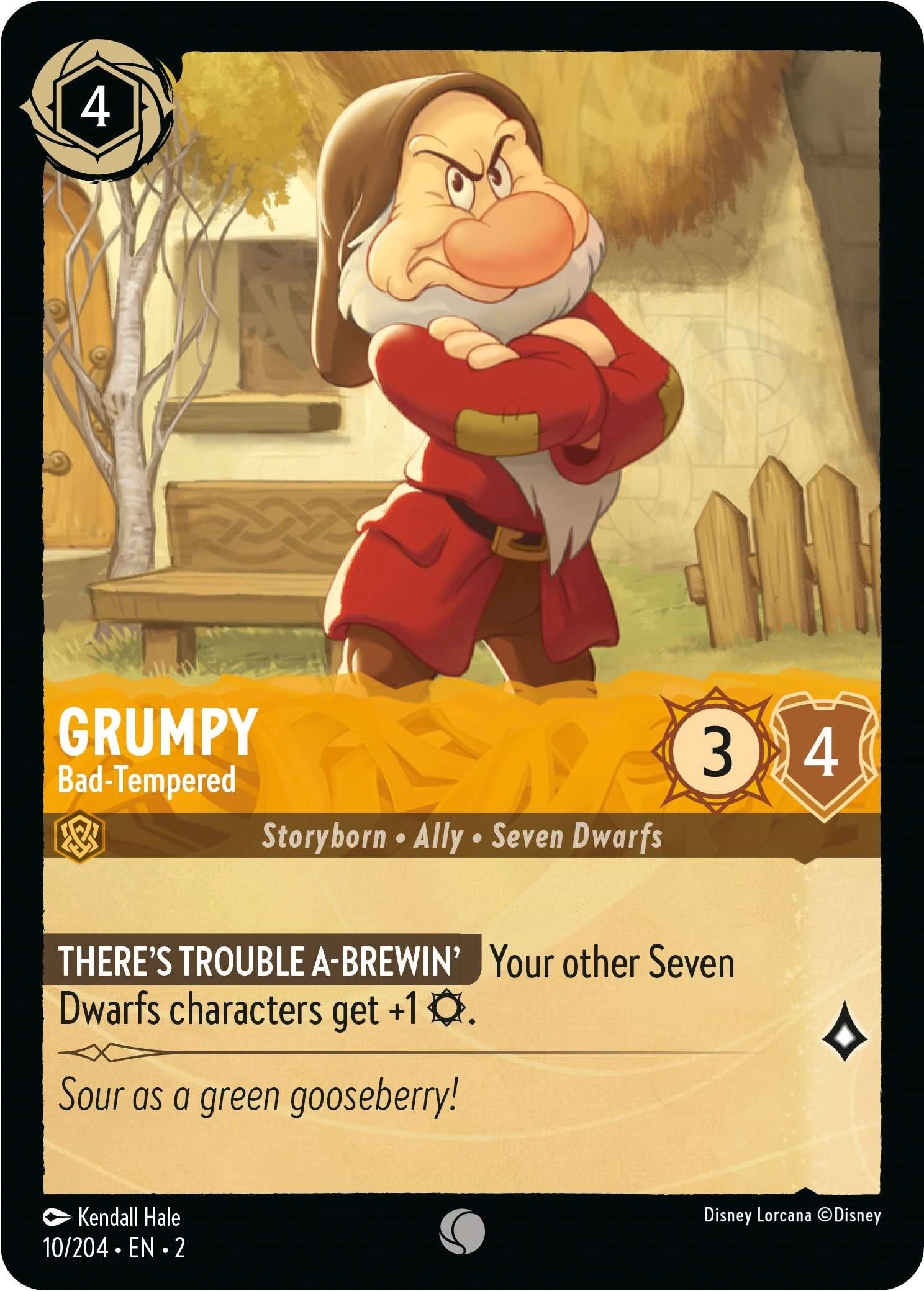 Grumpy - Bad-Tempered (10/204) [Rise of the Floodborn] | Cards and Coasters CA