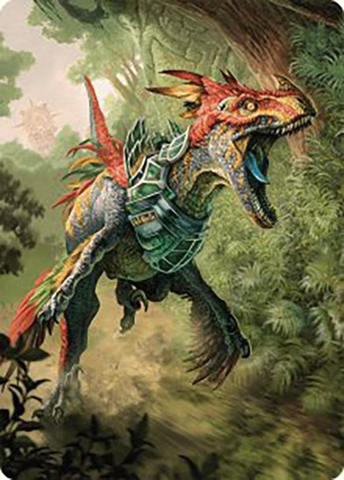 Dinosaur Token Art Card [The Lost Caverns of Ixalan Art Series] | Cards and Coasters CA