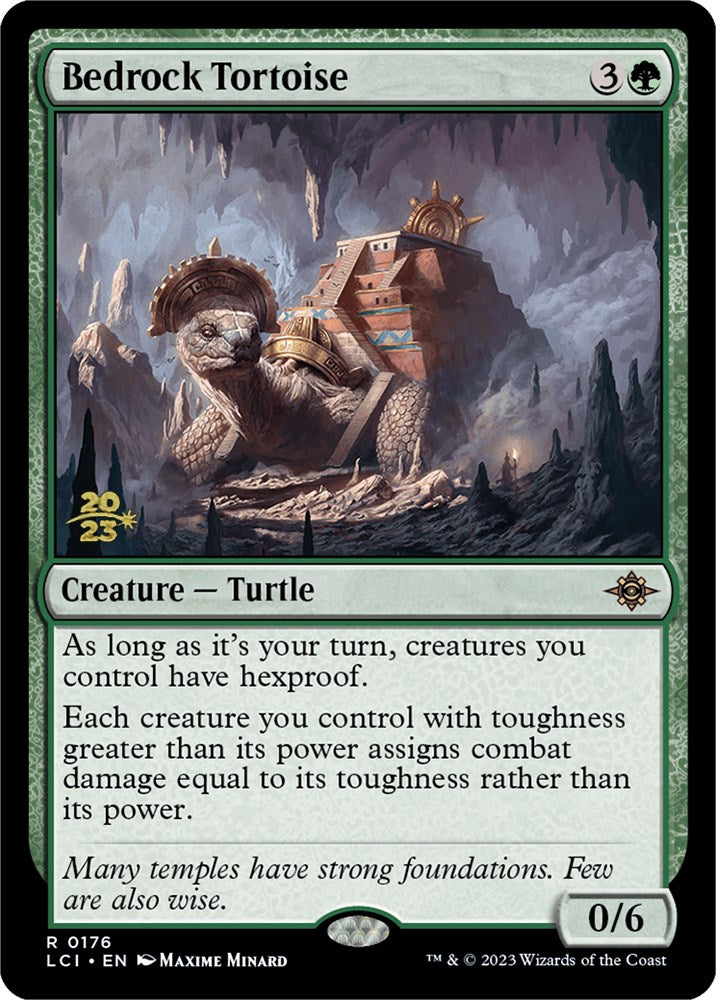 Bedrock Tortoise [The Lost Caverns of Ixalan Prerelease Cards] | Cards and Coasters CA