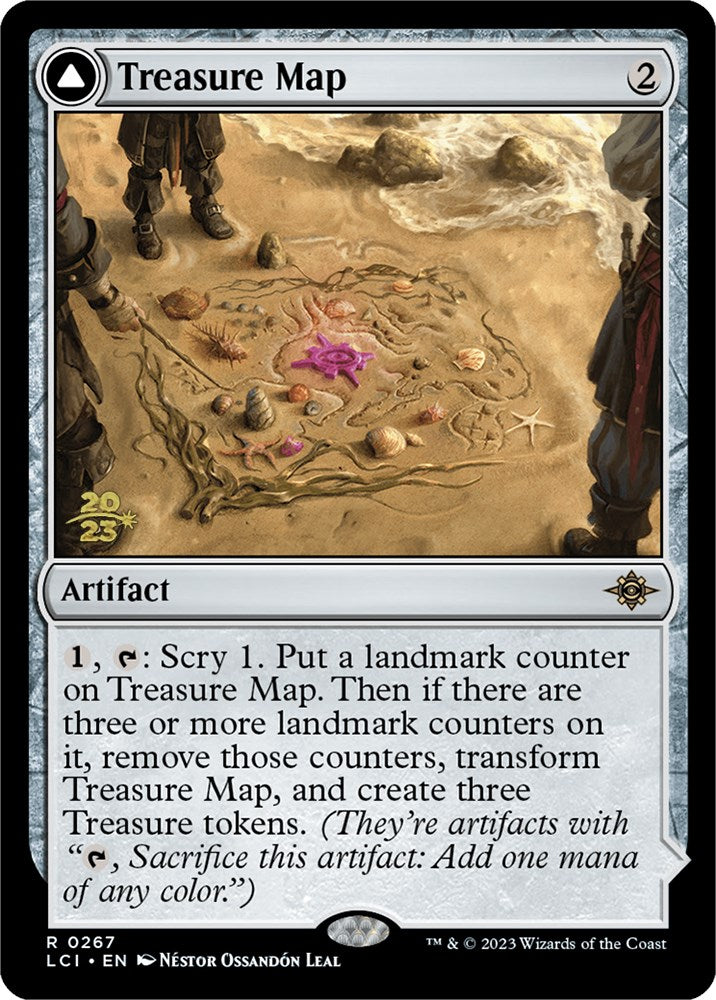 Treasure Map // Treasure Cove [The Lost Caverns of Ixalan Prerelease Cards] | Cards and Coasters CA