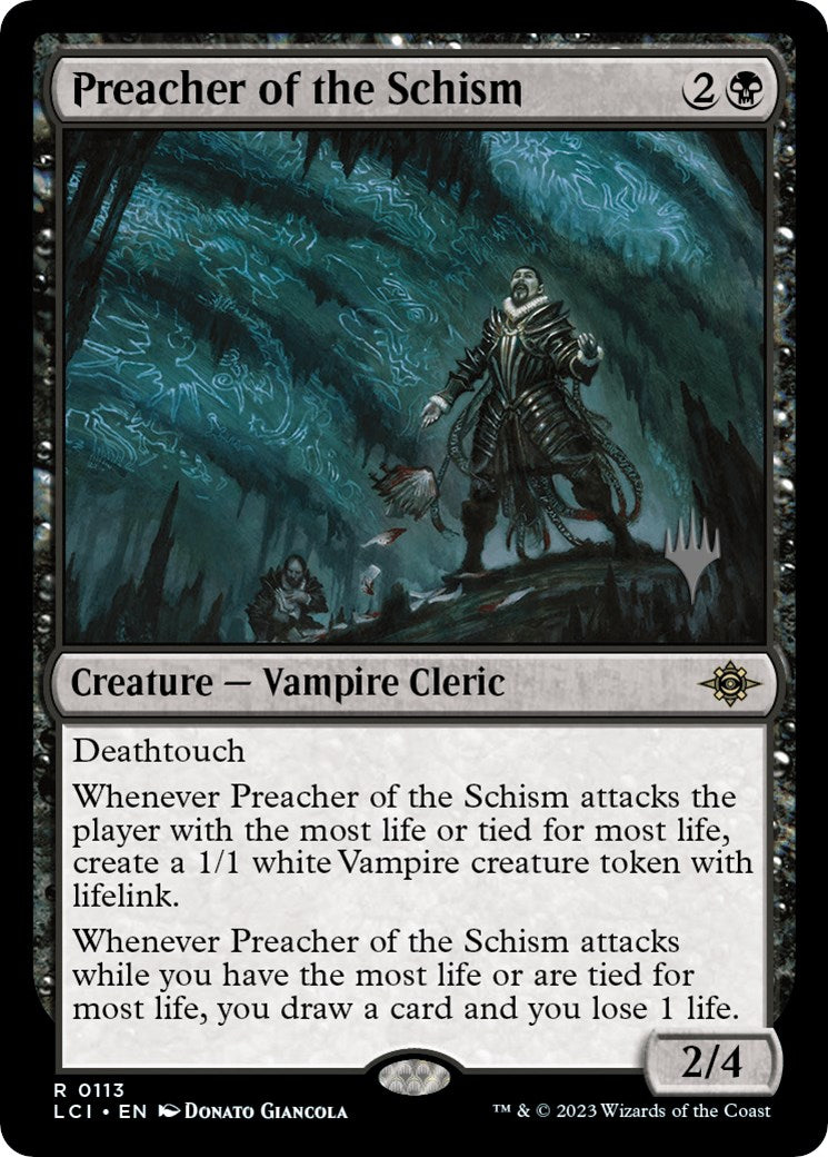 Preacher of the Schism (Promo Pack) [The Lost Caverns of Ixalan Promos] | Cards and Coasters CA